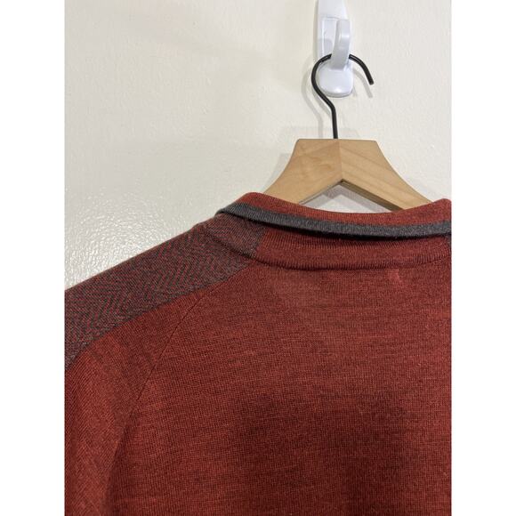Smartwool Merino Wool Outdoors Cabin Luxe Base Layer Preppy 1/4 Zip Sweater XL - Picture 10 of 15